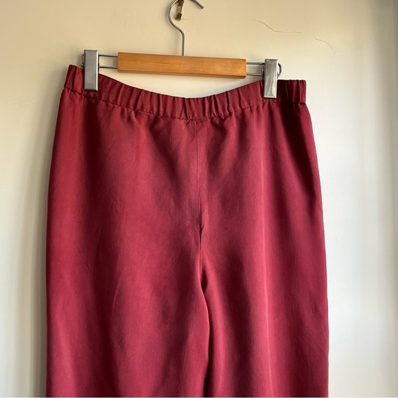 vintage relaxed 💯 silk trousers - Picture 6 of 9